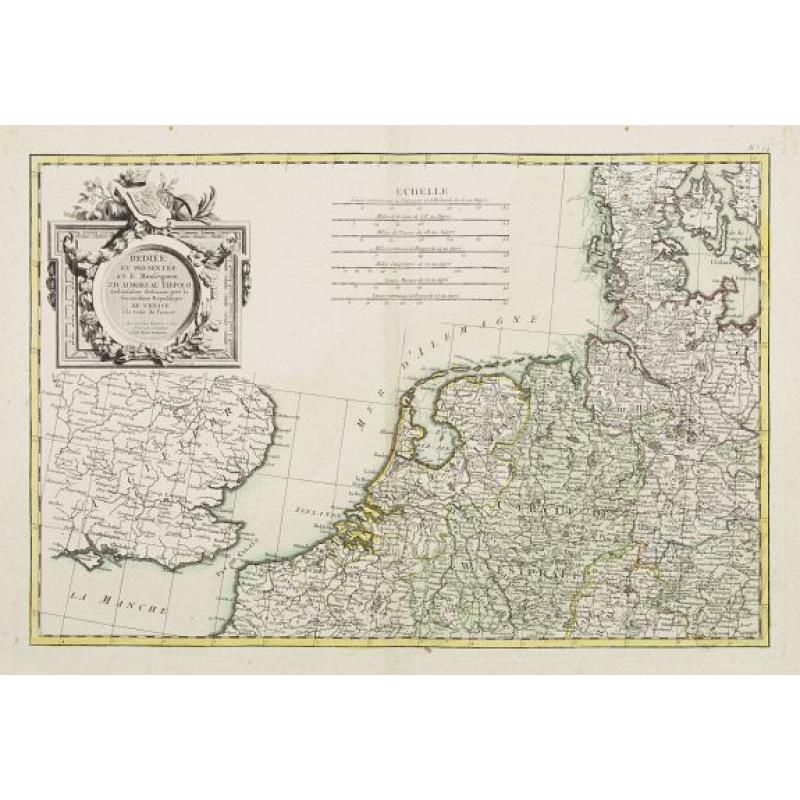 [No title] Map of the Netherlands, Belgium and the north western part of Germany.