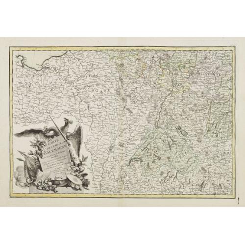 Old map image download for Carte de L'Empire D'Alemagne avec les Etats de Bohême..