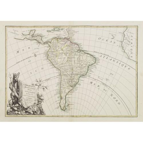 Old map image download for L' Amerique Meridionale divisée en ses principaux Etats..