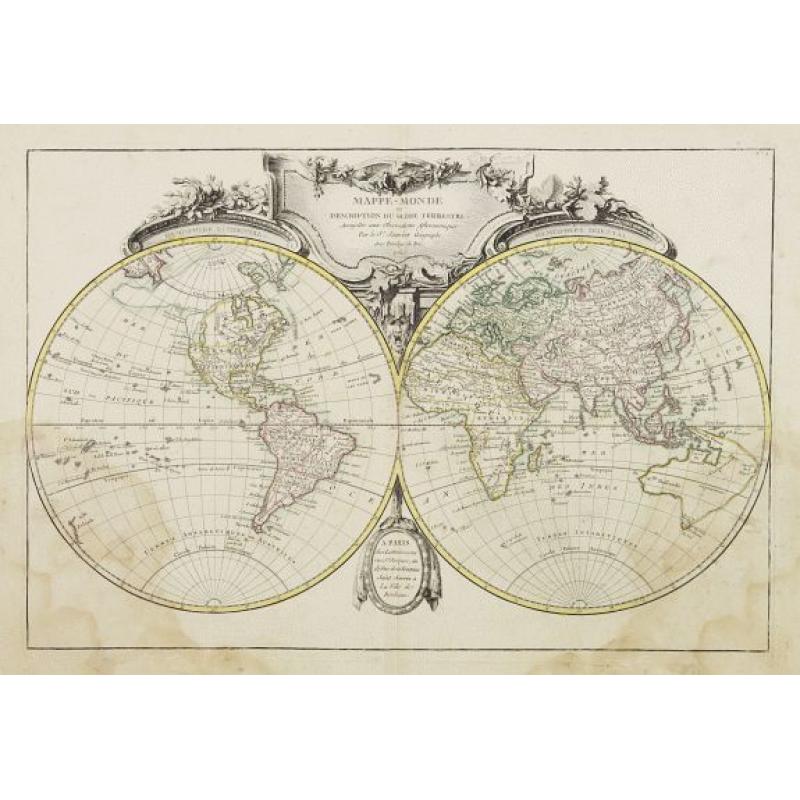 Mappe-Monde ou Description du Globe Terrestre..