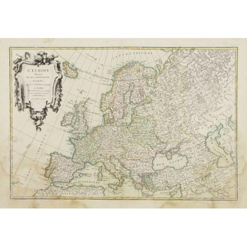 Old map image download for L'Europe divisée en ses principaux Etats..