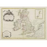 Old map image download for Les isles Britanniques comprenant les Royaumes d\'Angleterre d\'Ecosse et d\'Irlande..