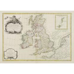 Les isles Britanniques comprenant les Royaumes d\'Angleterre d\'Ecosse et d\'Irlande..