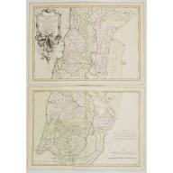 Old, Antique map image download for [2 maps] Terrae Sanctae Tabula è Scripturae Sacrae..