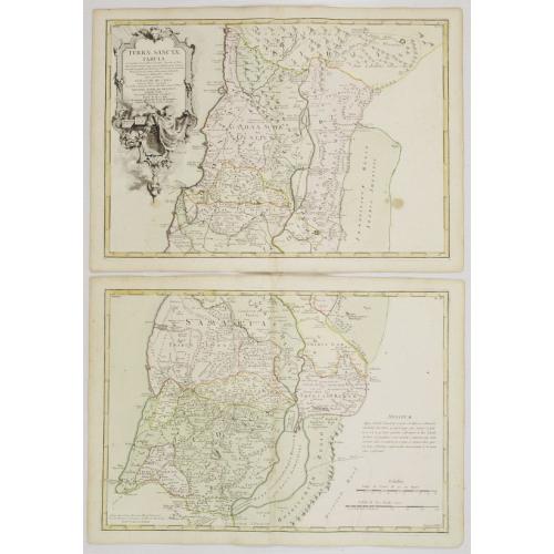 Old map image download for [2 maps] Terrae Sanctae Tabula è Scripturae Sacrae..