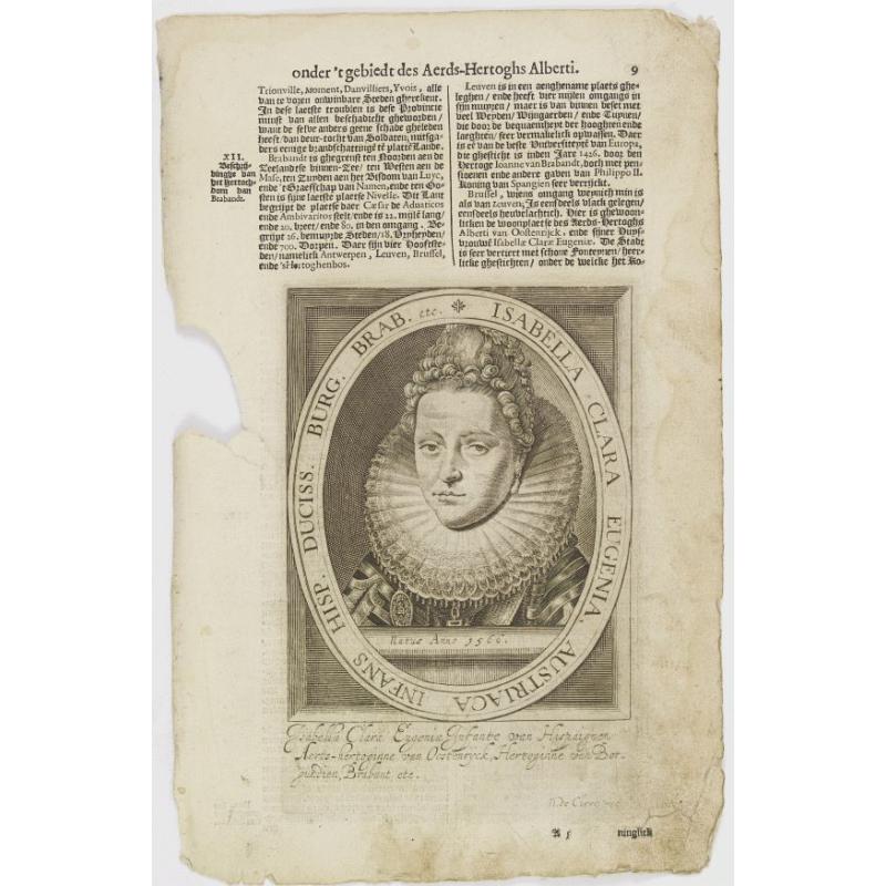 Isabella Clara Eugenia, Austriaca Infans Hisp. Duciss. Burg. Brab. etc.