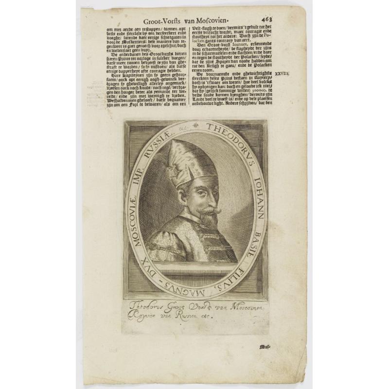 Theodorus Iohann Basil Filius. Magnus-Dux Moscoviae, Imp. Russiae. etc. / Demetrius Magnus..