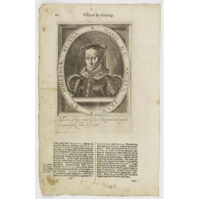 Maria D. G. Angliae Franciae Et Hiberniae Regina.
