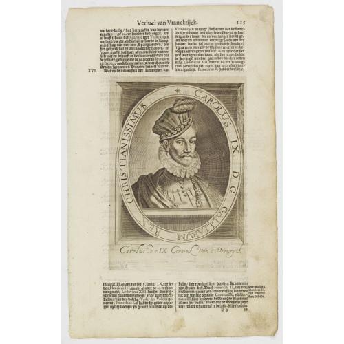 Carolus IX. D. G. Galliarum Rex Christianissimus.