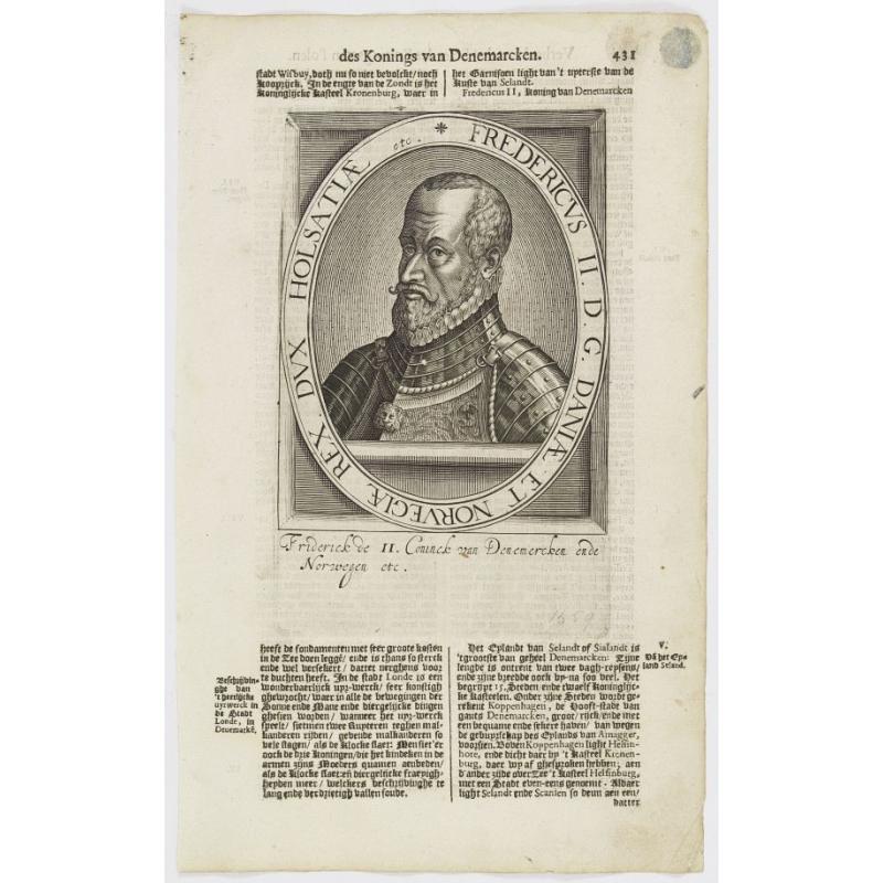 Fredericus II. D. G. Daniae Et Norvegiae Rex. Dux Holsatiae etc.