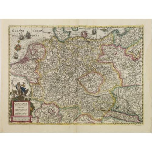 Old map image download for Germaniae nova et accurata delineatio.. 1631.