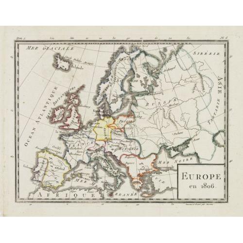 Old map image download for Europe en 1806.