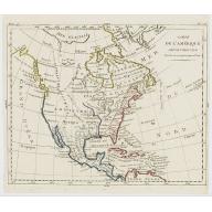 Old, Antique map image download for Carte de l'Amérique Septentrionale Divisée en ses principaux Etats.