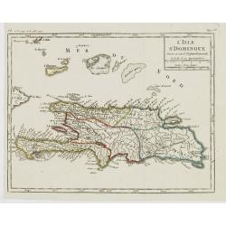 L'Isle St. Domingue Divisée en 5 Département.