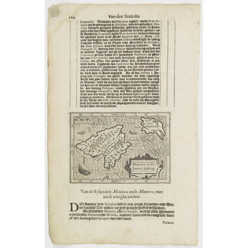Old map image download for Majorcae et Minorcae descrip.