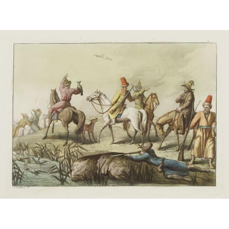 Kirguises, chasse au faucon]