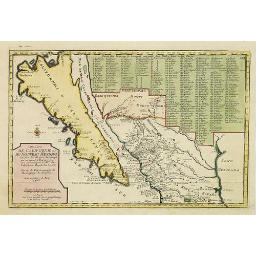 Cette Carte de Californie et du Nouveau Mexique. . .