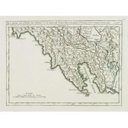 IX. Carte de l'Etât de Gênes ou se trouvent Sestri-di Levante, Spetia et Sarzana.