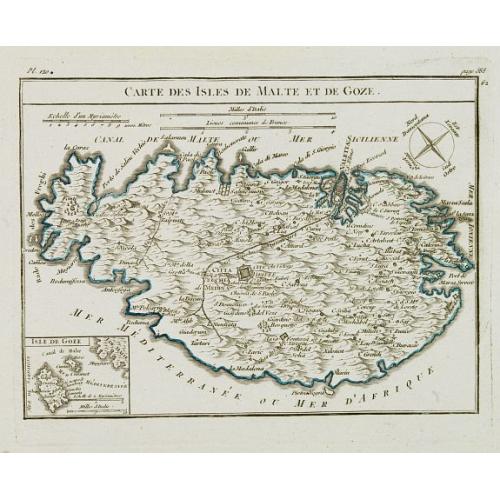 Old map image download for Carte des Isles de Malte et de Goze.