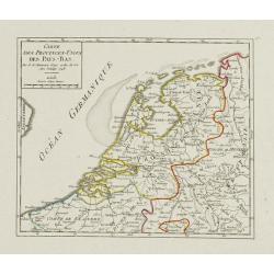 Carte des Provinces-Unies des Pays-Bas.