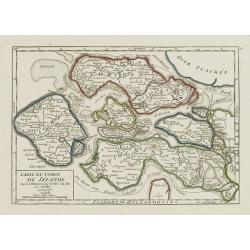 Carte du Comté de Zélande.