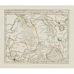 I. Carte de l'Etat de Lyege ou se trouvent la Terre de Leon, et la Campine Lyegeoise.