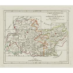 Carte Générale des Comtés de Haynaut, de Namur, et de Cambresis.