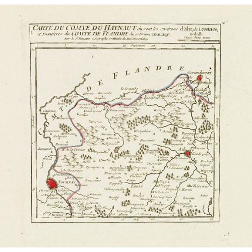 Old map image download for I. Carte du Comté du Haynaut.. Tournay.