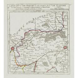 III. Carte du C.té de Haynaut et des Frontieres du C.té de Flandre..
