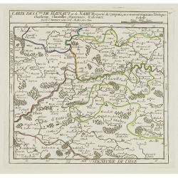 V. Carte des C.tes de Haynaut et de Namur. . .