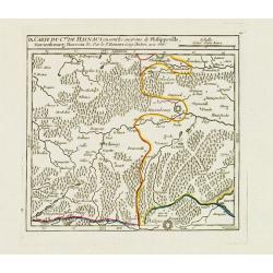 IX. Carte du C.té de Haynaut où sont les environs de Philippeville, Marienbourg, Rocroix &c.