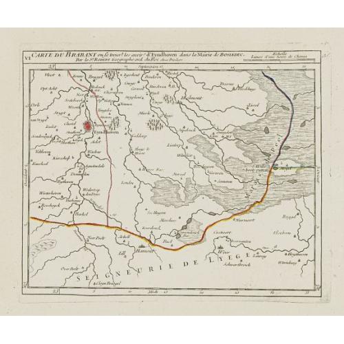 Old map image download for VI. Carte du Brabant ou se trouv.t les envir.s d'Eyndhoven..