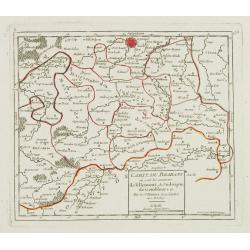 [X.] Carte du Brabant où sont les environs de Tillemont, de Judoigne, de Gemblours &c.