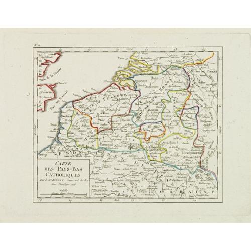 Old map image download for Carte des Pays-Bas Catholiques.