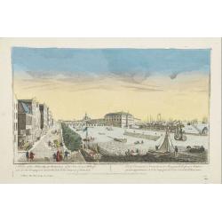 Image download for A view of the Admiralty at Amsterdam of the store houses, wharfes.. To the East India Company of Holland..