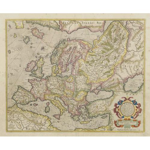 Old map image download for Europa, ad magnae Europae Gerardi Mercatoris..