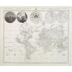 Carte générale du monde, ou description du monde Terrestre & Aquatique.