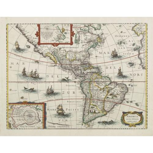Old map image download for America noviter delineata.