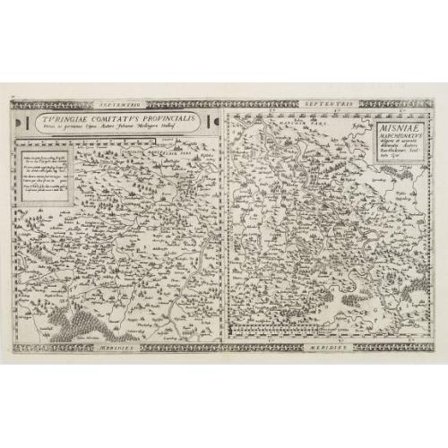 Old map image download for Turingiae Comitatus Provincialis - Misniae Marchionatus
