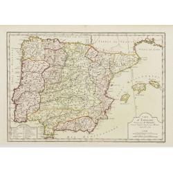 Carte d'Espagne, Dirigée par Mr. Philippe..