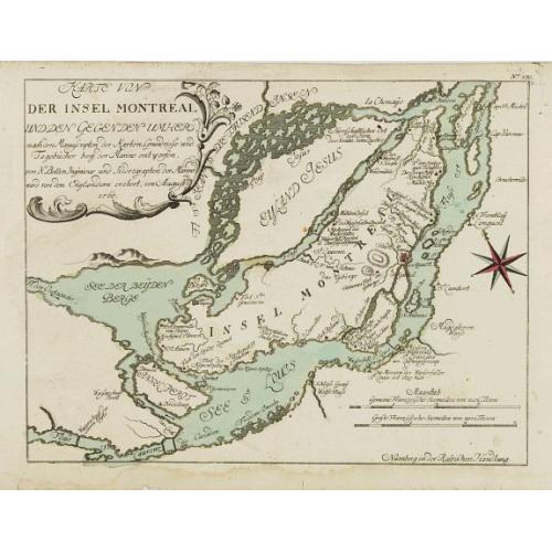 Karte von der Insel Montreal..