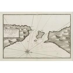 Plan du Passage Entre L isle Azinara et le Cap Azinara de Sardaigne.