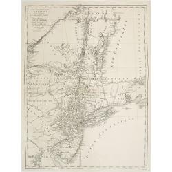 Carte des troubles De L'Amerique Levée par Ordre du Chevalier Tryon. . . New-York.. Jersey..