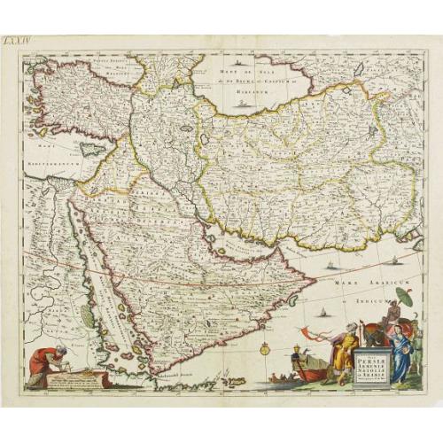Old map image download for Nova Persiae, Armeniae, Natoliae et Arabiae.