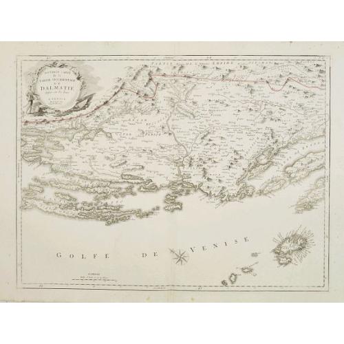 Old map image download for Nouvelle Carte de la Partie Occidentale de Dalmatie, dressee sur les lieux.
