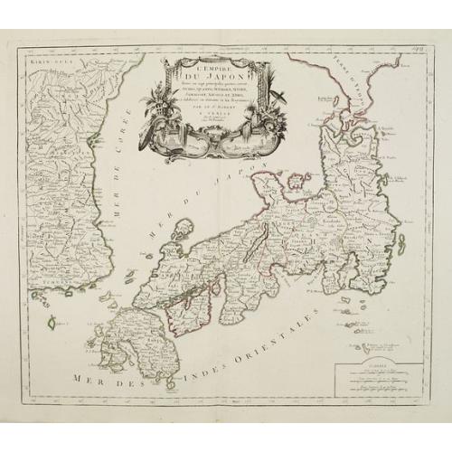 Old map image download for L'Empire Du Japon Divise En Sept Principales Parties..