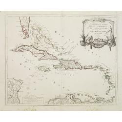 Les grandes et petites isles Antilles, et les isles Lucayes..