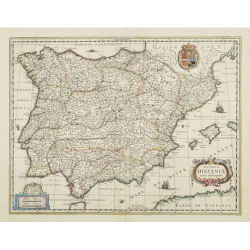 Old map image download for Regnorum Hispaniae nova descriptio.