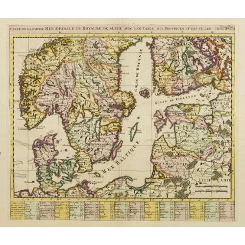 Old map image download for Carte de la Partie Meridionale du Royaume de Suede?