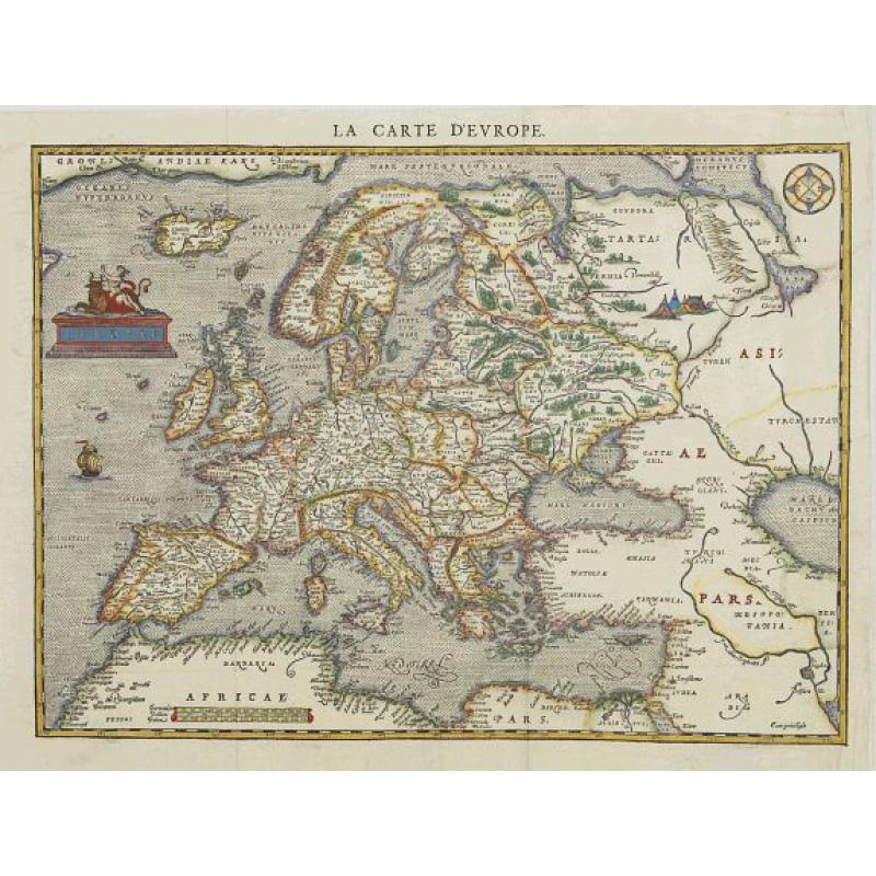 Europae. La carte d'Europe.